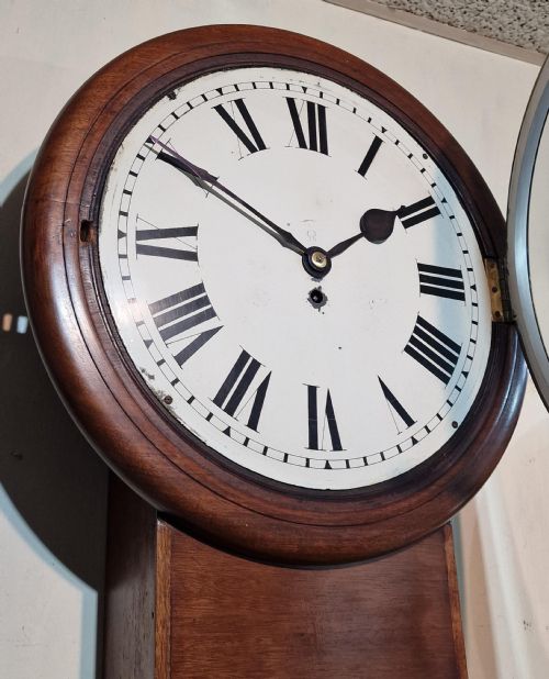 A GVR FUSEE DROP DIAL WALL CLOCK - ADDITIONAL PHOTO 2