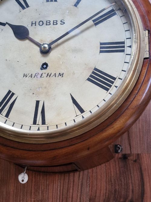 fig 1. John Hobbs, Wareham Fusee Dial Wall Clock