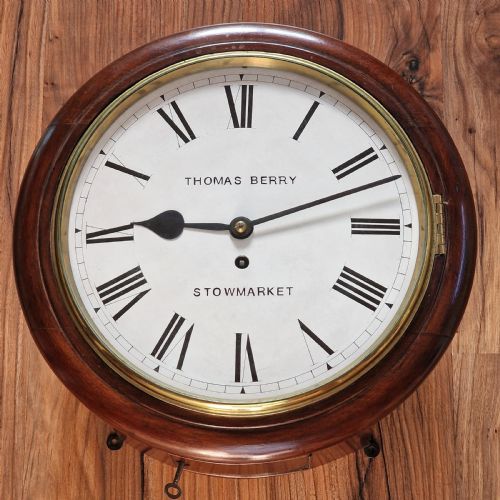 Thomas Berry, Stowmarket Fusee Dial Wall Clock