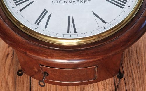 fig 1. Thomas Berry, Stowmarket Fusee Dial Wall Clock