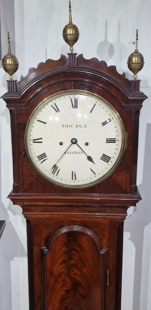fig 1. Thomas Pace, London Georgian Longcase Grandfather Clock