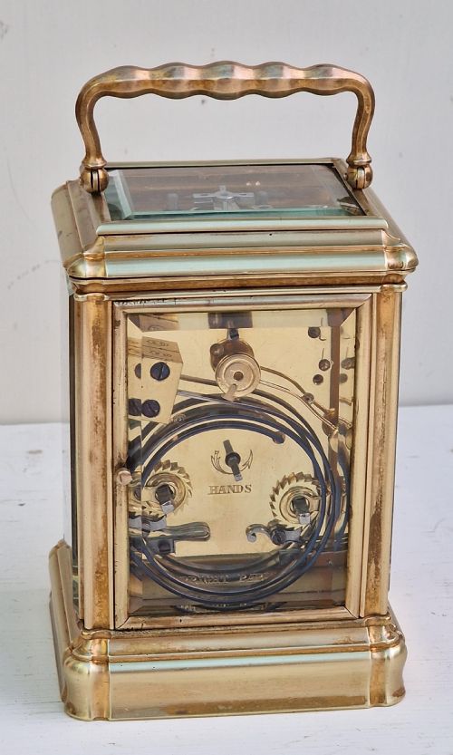 fig 1. Bright, Paris Gorge Cased Striking Carriage Clock