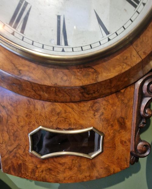 fig 1. Fear of Bristol Walnut Fusee Wall Clock