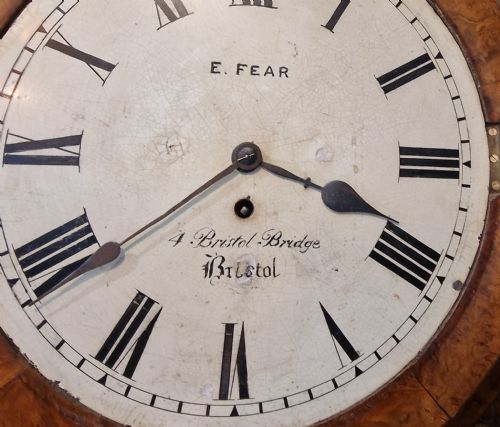 fig 2. Fear of Bristol Walnut Fusee Wall Clock