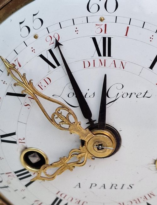LOUIS GORET PARIS CALENDAR CLOCK - ADDITIONAL PHOTO 1