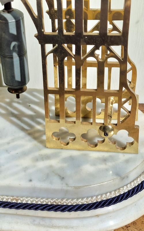 EDWIN DAVIS BRADFORD SKELETON CLOCK - ADDITIONAL PHOTO 3
