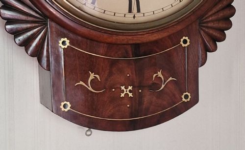 fig 1. Sanders, Leicester Convex Fusee Wall Clock