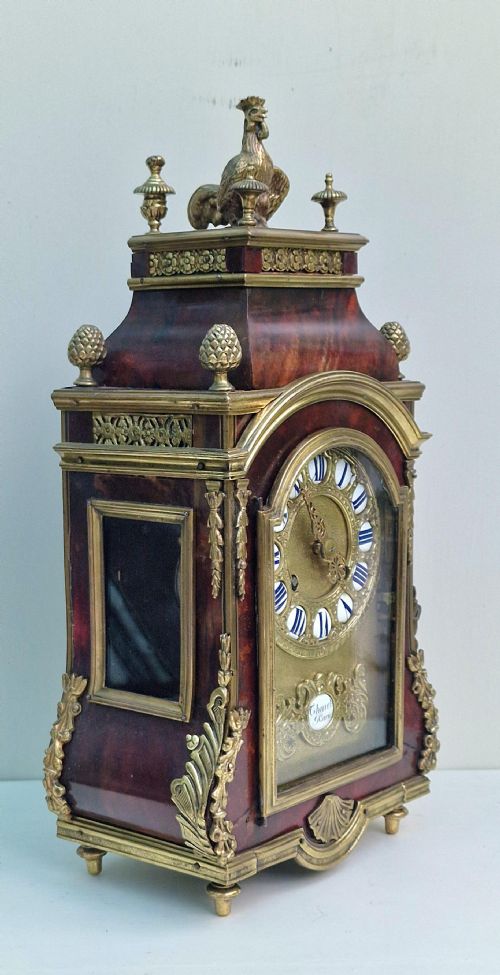 THURET TORTOISESHELL MANTEL CLOCK - ADDITIONAL PHOTO 3