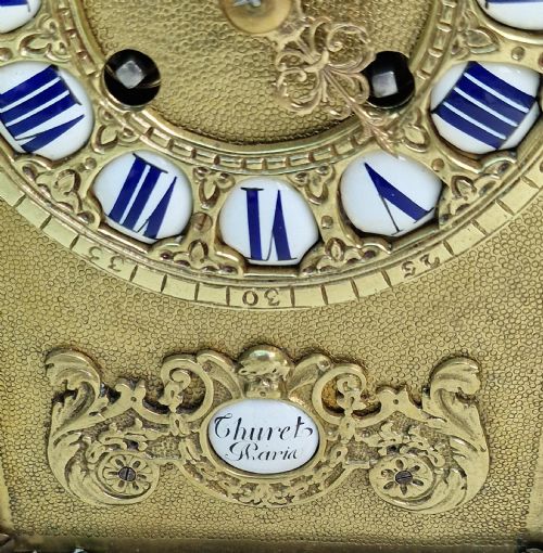 THURET TORTOISESHELL MANTEL CLOCK - ADDITIONAL PHOTO 5