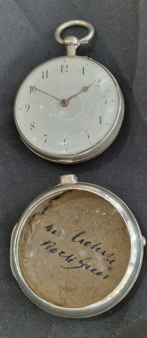 A GEORGIAN VERGE POCKET WATCH RENTNOR LONDON - ADDITIONAL PHOTO 1