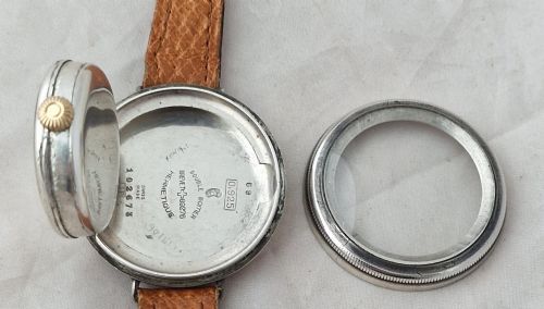 fig 2. Eberhard Hermetic Trench Watch 1920s