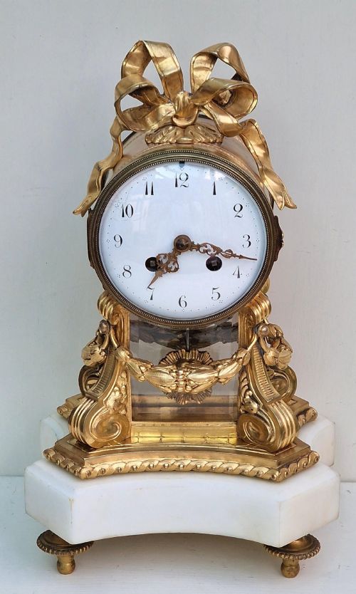 A French Gilt Mantel Clock