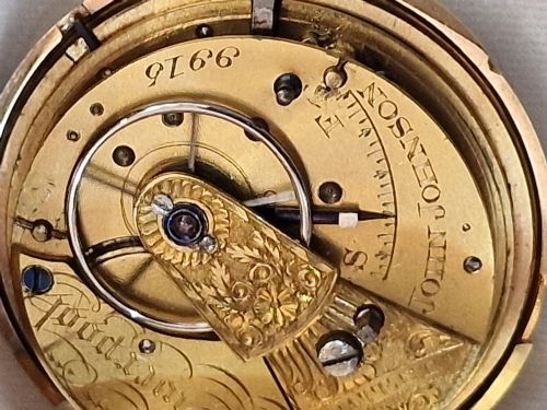 JOHN JOHNSON LIVERPOOL 14K FULL HUNTER POCKET WATCH - ADDITIONAL PHOTO 9