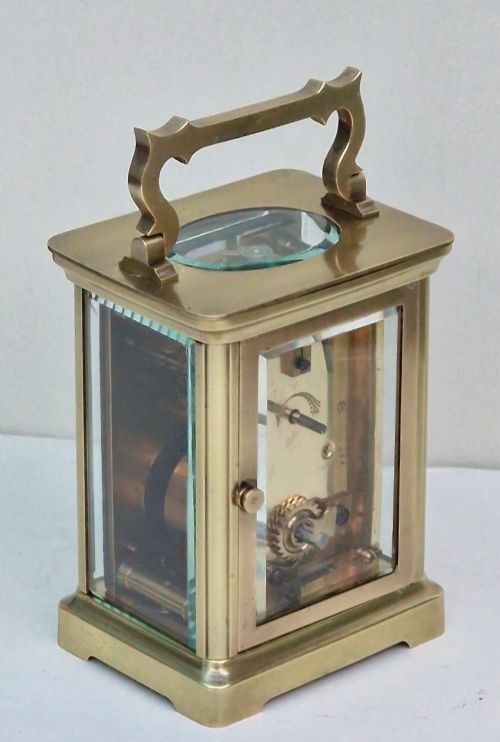 fig 1. A Brass Carriage Clock, Furber Cheltenham