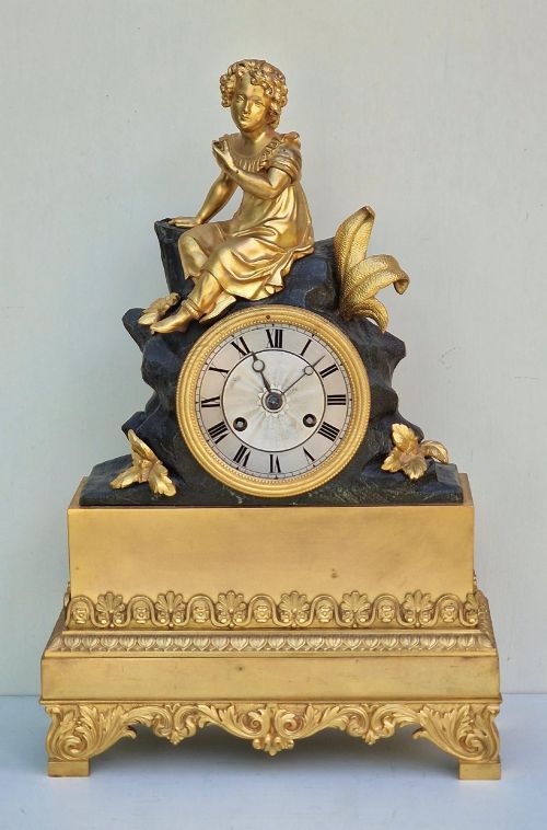 Dubois, Paris |Gilt Bronze Mantel Clock
