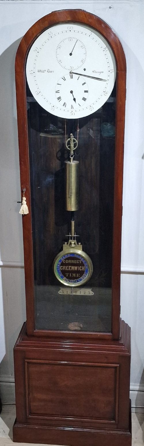 A SCOTTISH PRECISION REGULATOR LONGCASE CLOCK BY BARR OF GLASGOW