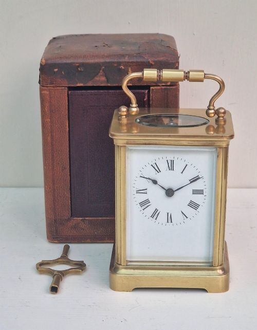A FRENCH CARRIAGE CLOCK BOX