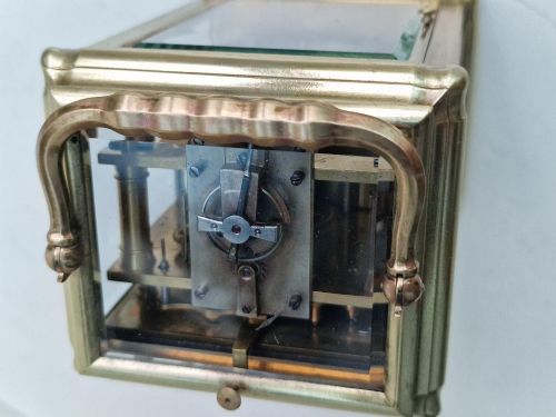 A FRENCH GORGE CASE STRIKING REPEATING CARRIAGE CLOCK - ADDITIONAL PHOTO 2