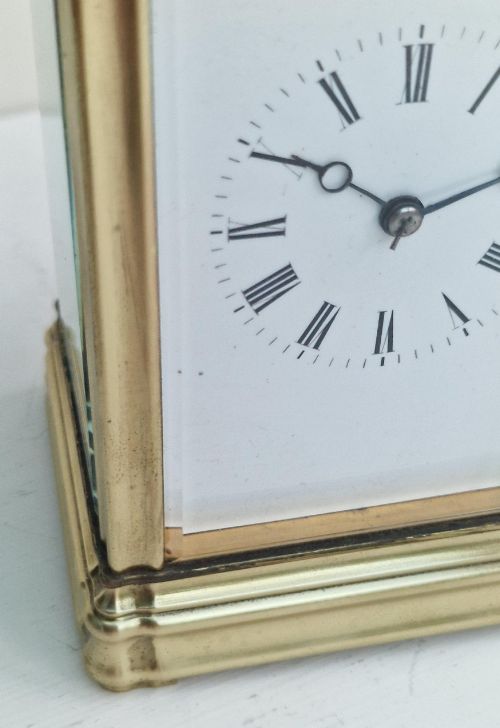 A FRENCH GORGE CASE STRIKING REPEATING CARRIAGE CLOCK - ADDITIONAL PHOTO 3