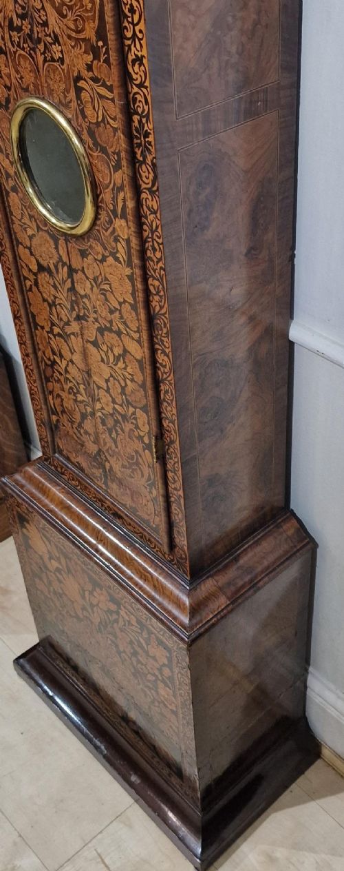 DAVID LESTOURGEON LONDON MONTH DURATION MARQUETRY LONGCASE GRANDFATHER CLOCK - ADDITIONAL PHOTO 2