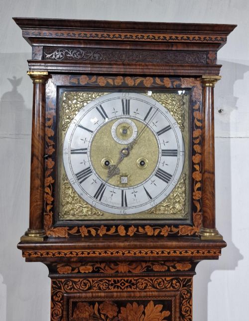 DAVID LESTOURGEON LONDON MONTH DURATION MARQUETRY LONGCASE GRANDFATHER CLOCK - ADDITIONAL PHOTO 4