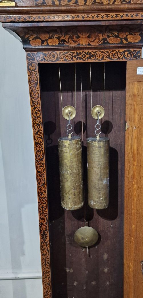 DAVID LESTOURGEON LONDON MONTH DURATION MARQUETRY LONGCASE GRANDFATHER CLOCK - ADDITIONAL PHOTO 10