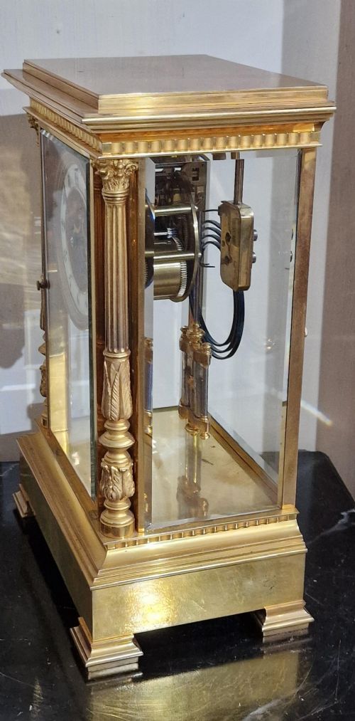 A Gilded Four Glass Mantel Clock View VI