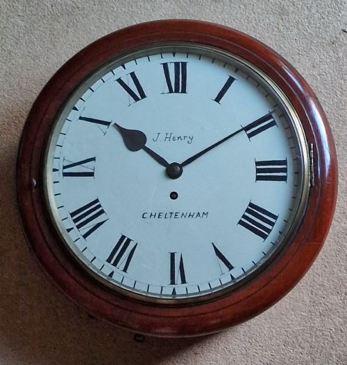 J Henry Cheltenham Fusee Dial Wall Clock