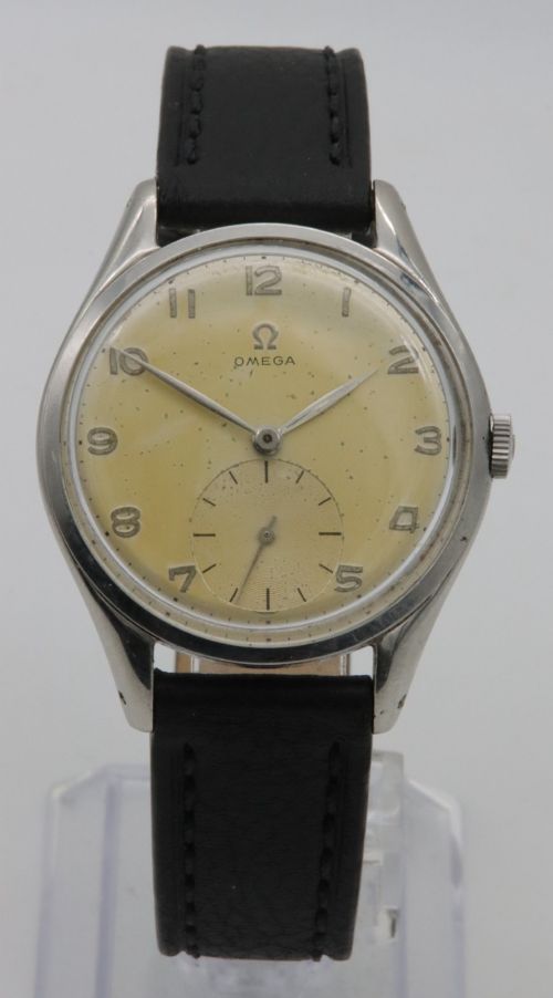 1947 Omega 'Jumbo' Stainless Steel Wristwatch