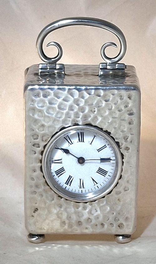 An Edwardian Silver Carriage Clock London 1904
