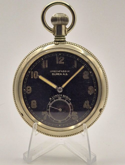 A Buren Ww2 Military Pocket Watch