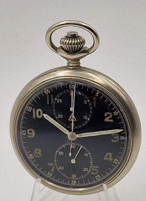 A Ww2 German Chronograph Pocket Watch
