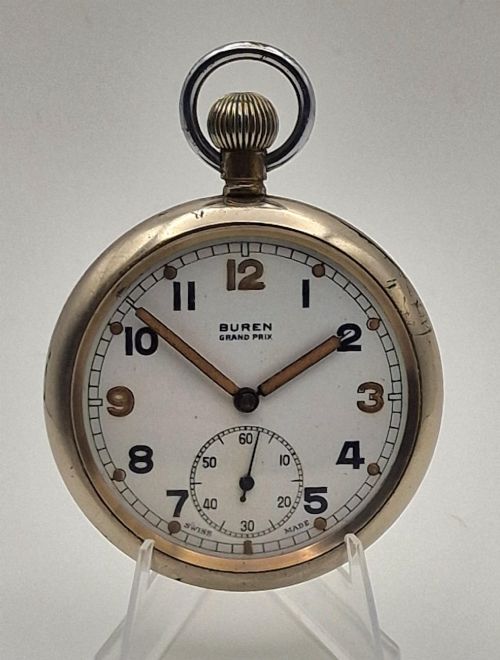 A Buren Ww2 Military Pocket Watch