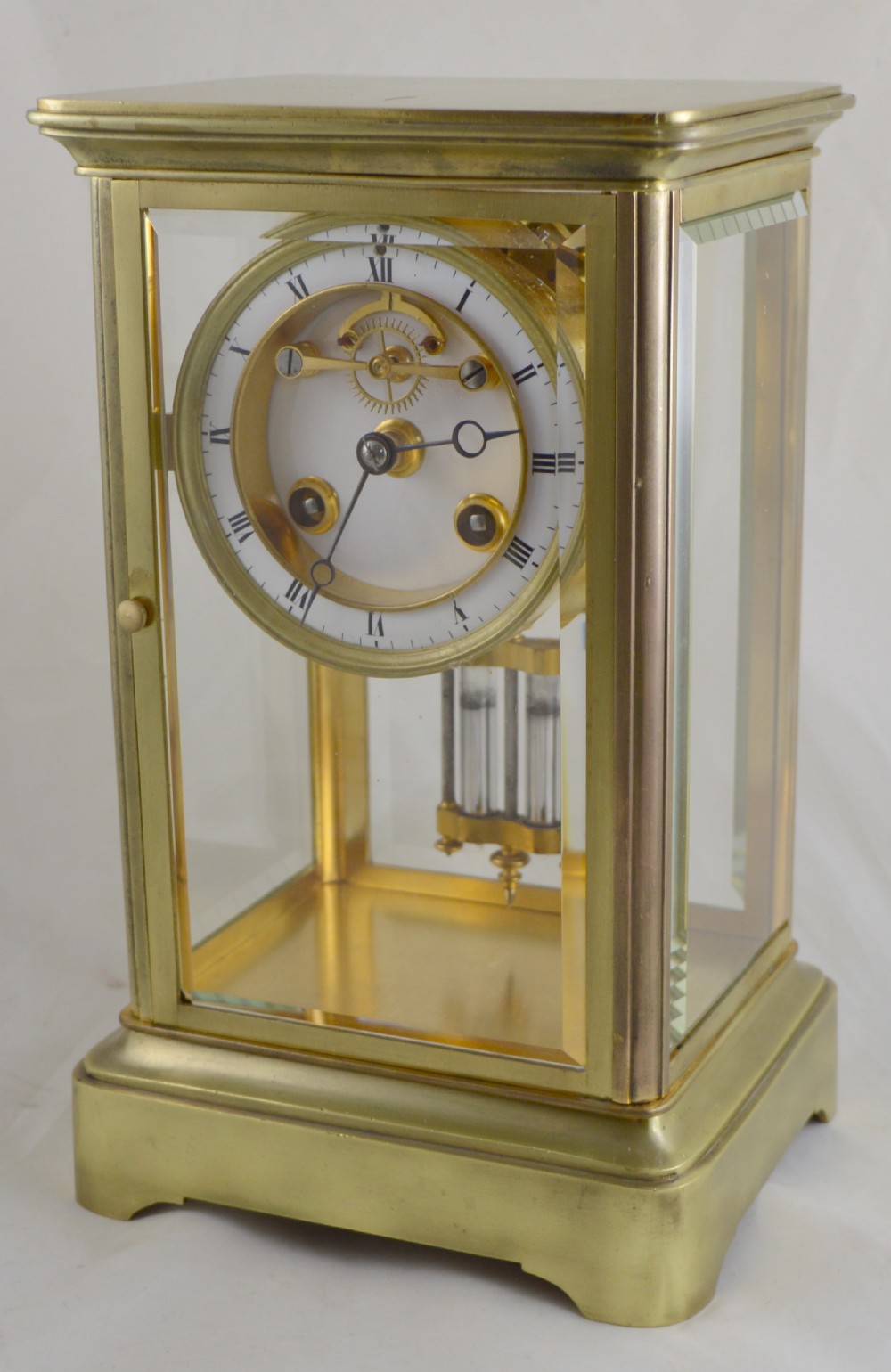 A Small Four Glass Mantle Clock