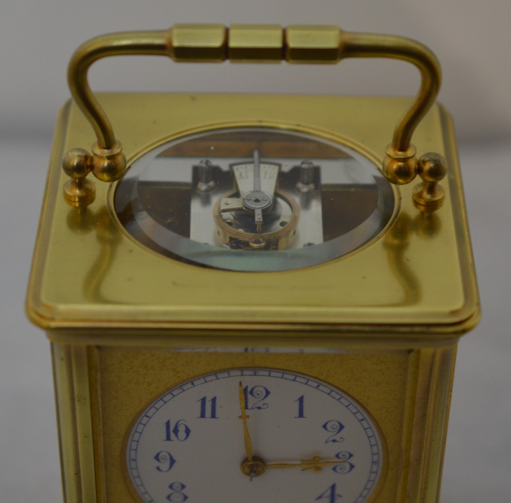 French Striking Carriage Clock, Goldsmiths, London View IV