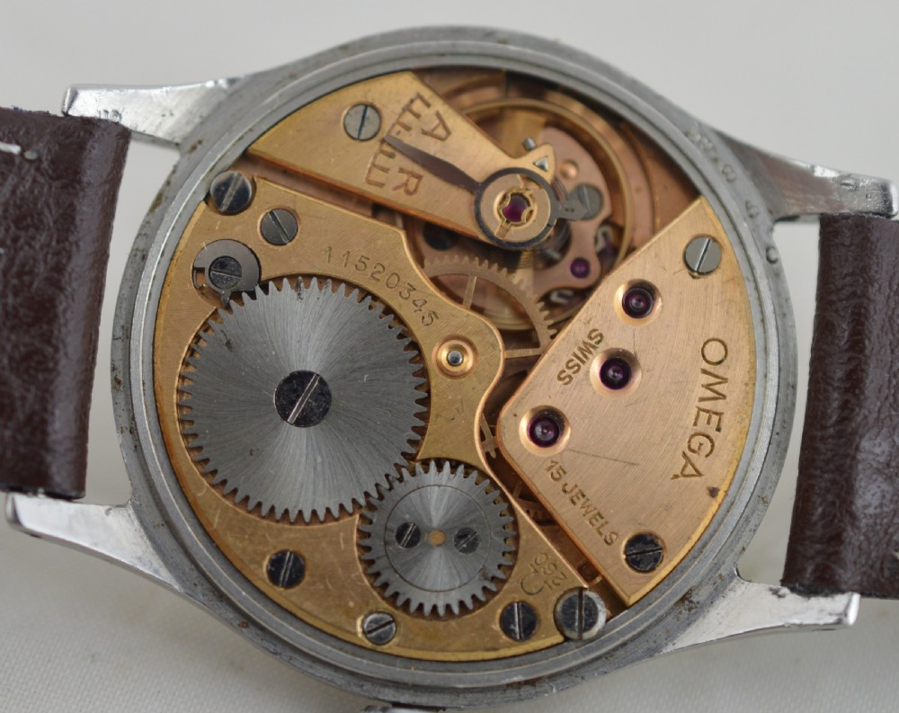 1948 Omega 'Denisteel' Cased Wristwatch View V
