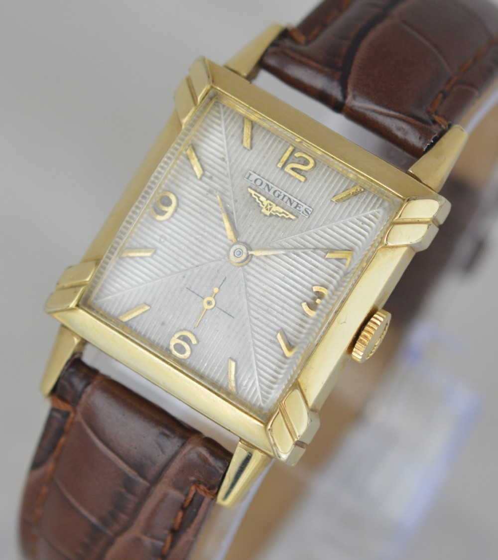 1949 Longines 'Tank' Style Wristwatch View II