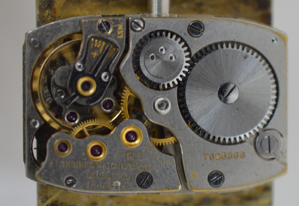 1949 Longines 'Tank' Style Wristwatch View IV