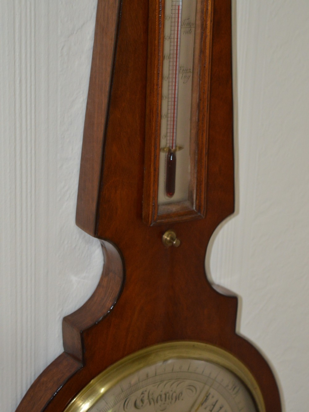 Stanley of Peterborough Mahogany Barometer View IV