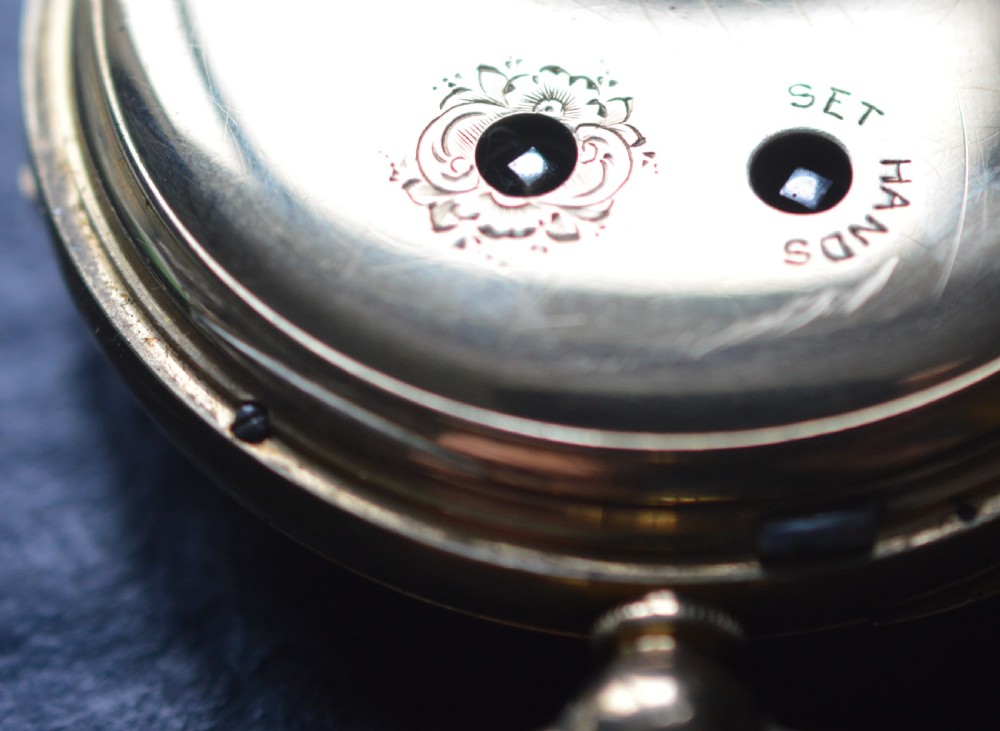 18k Gold Gents Chronograph Pocket Watch Chester 1881 View V