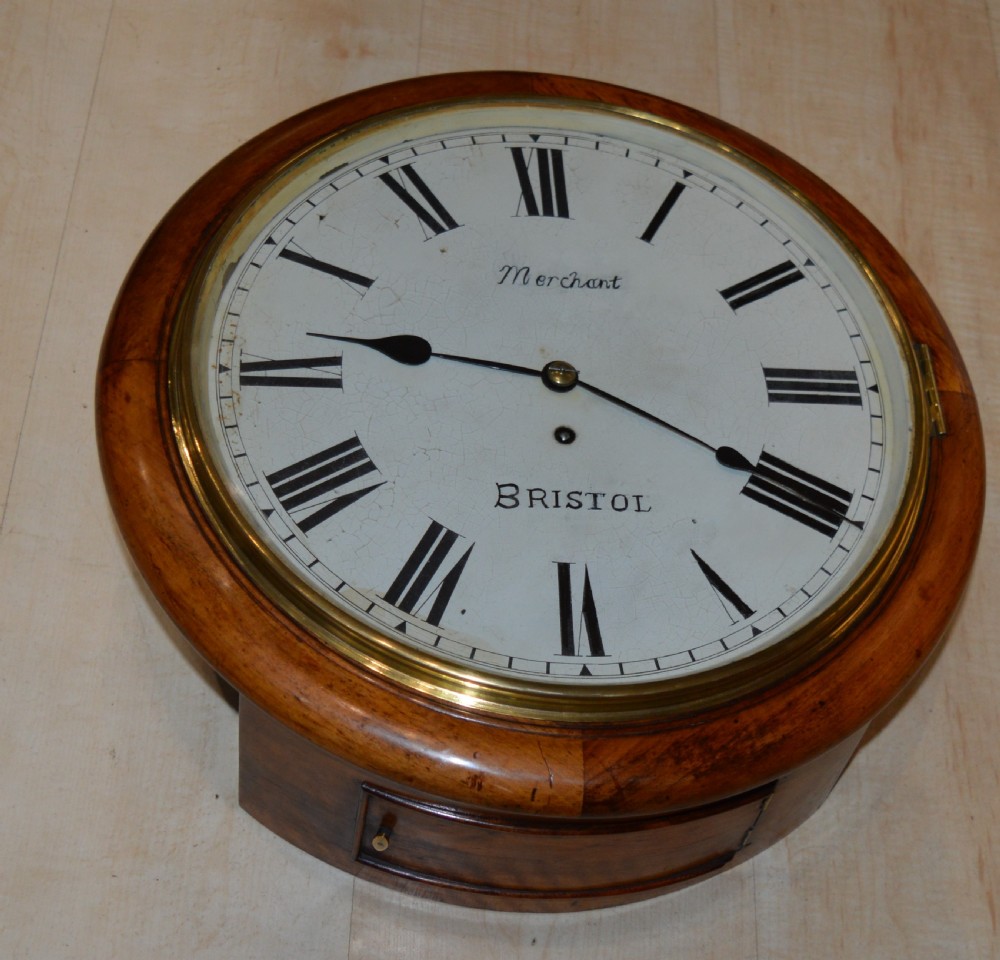 Merchant of Bristol Fusee Dial Wall Clock