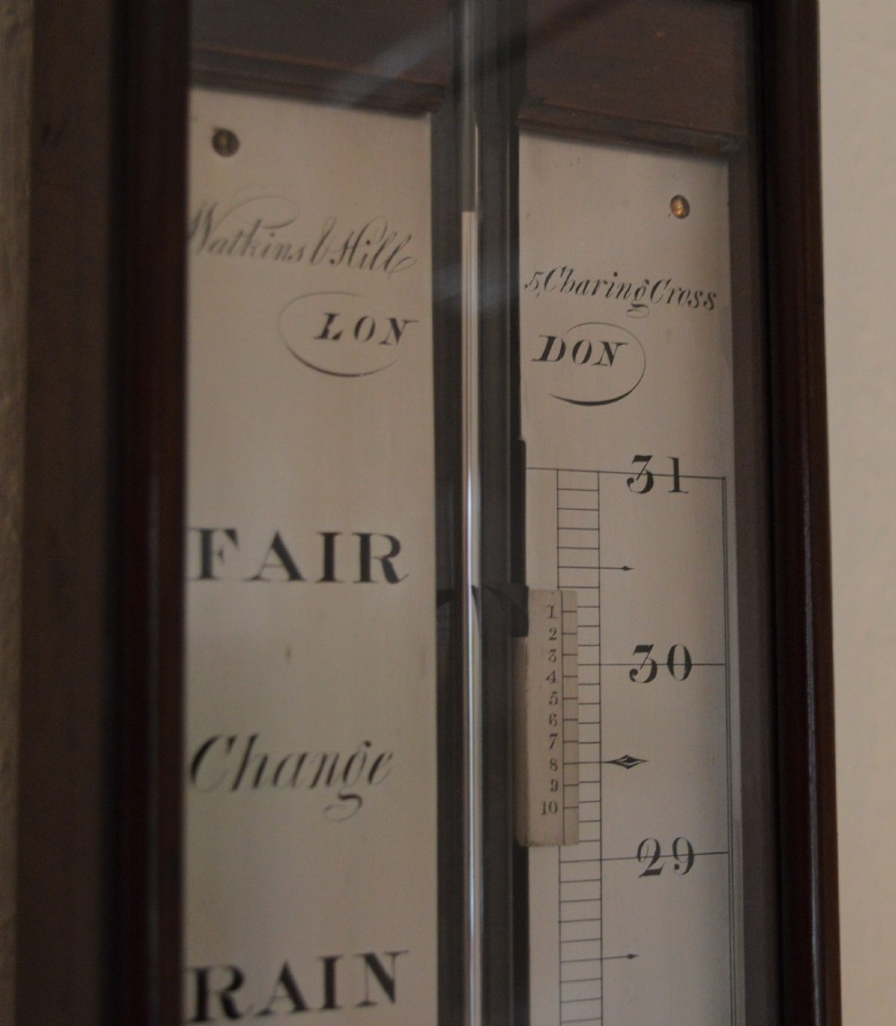 Watkins & Hill, London Georgian Stick Barometer View IV