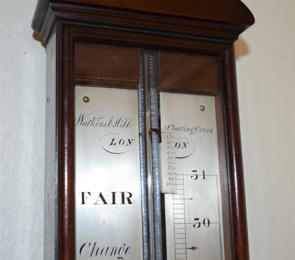 Watkins & Hill, London Georgian Stick Barometer View VI