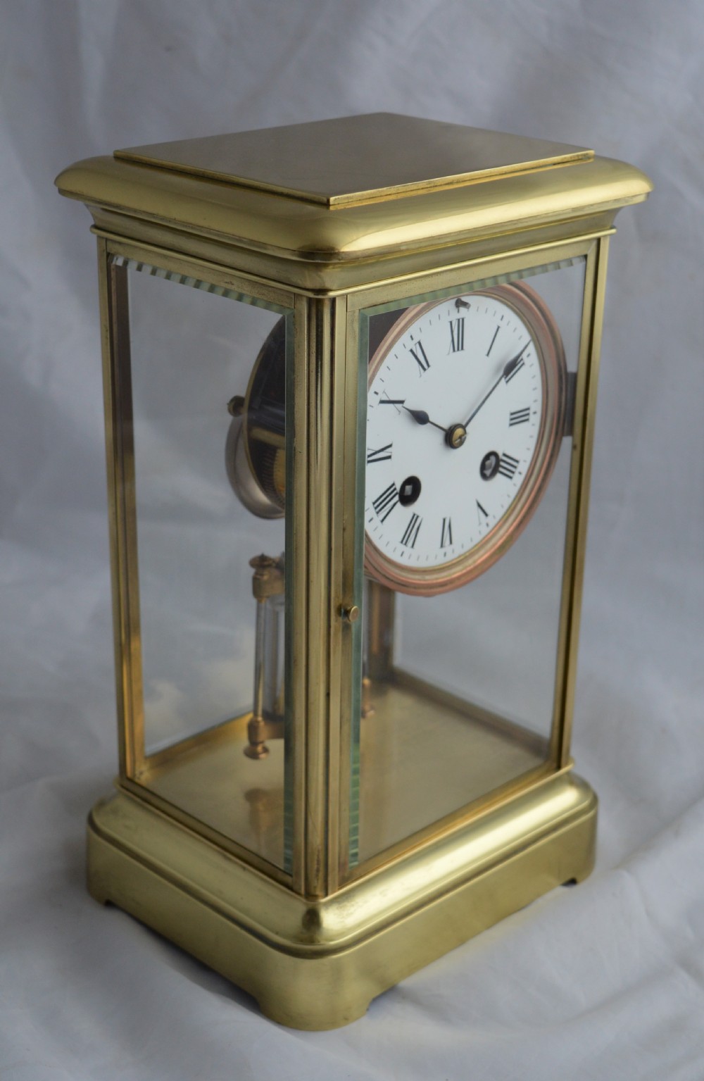 French 4 Glass Mantel Clock View III