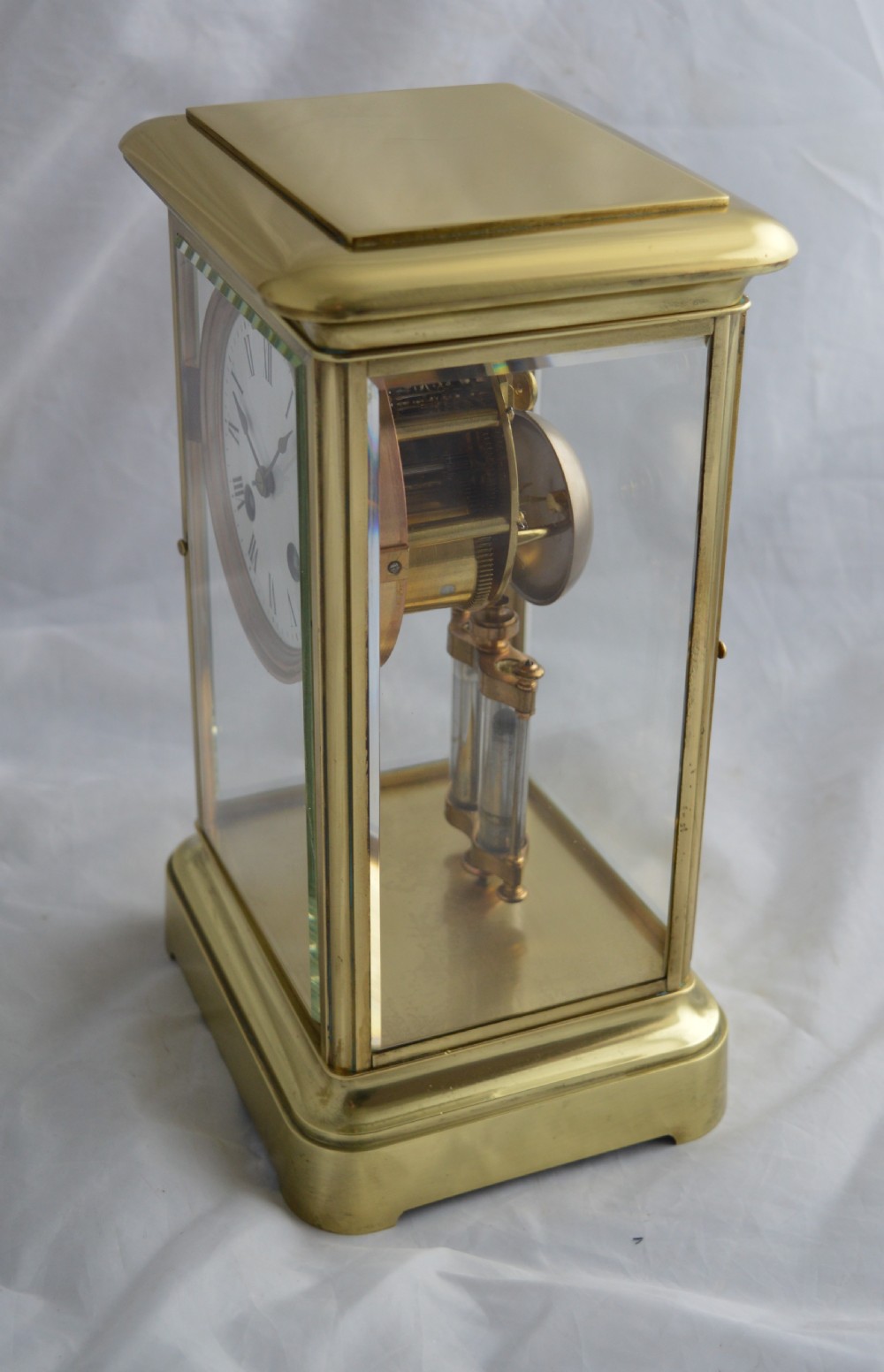French 4 Glass Mantel Clock View IV