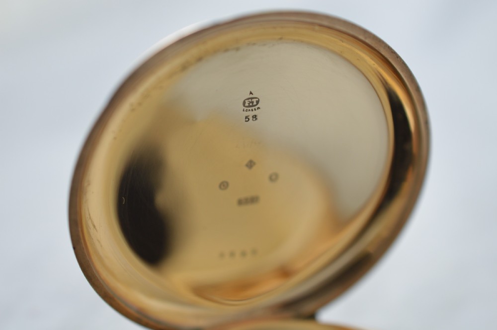 1929 9K Gold Full Hunter Pocket Watch, Stauffer, IWC View II