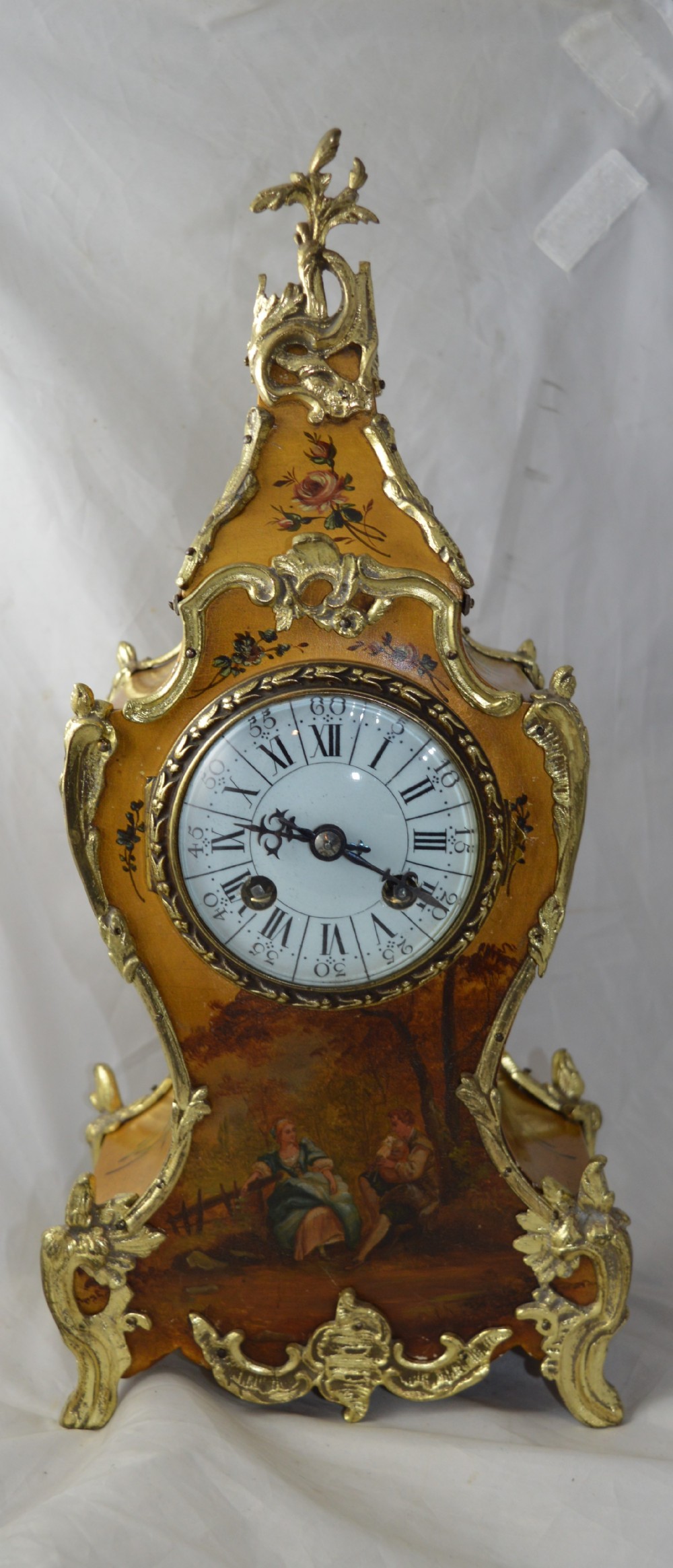 Vernis Martin Slim Mantel Clock