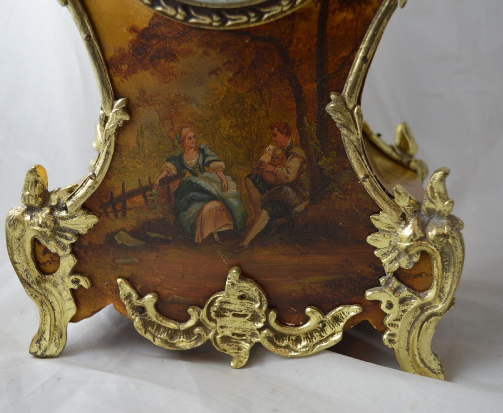 Vernis Martin Slim Mantel Clock View V