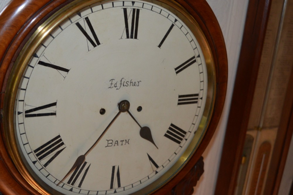 Fisher of Bath Twin Fusee Striking Wall Clock View II