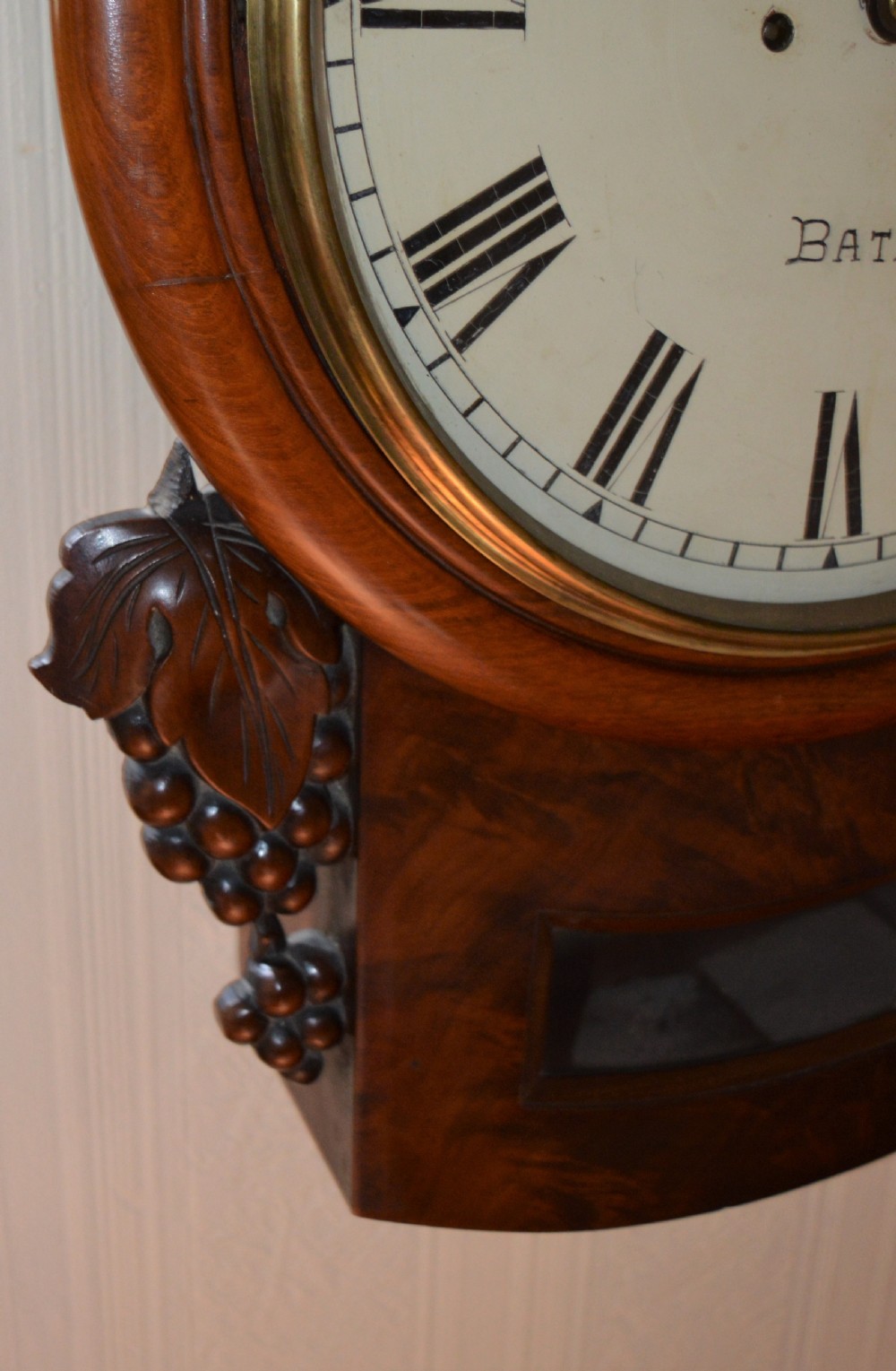Fisher of Bath Twin Fusee Striking Wall Clock View III